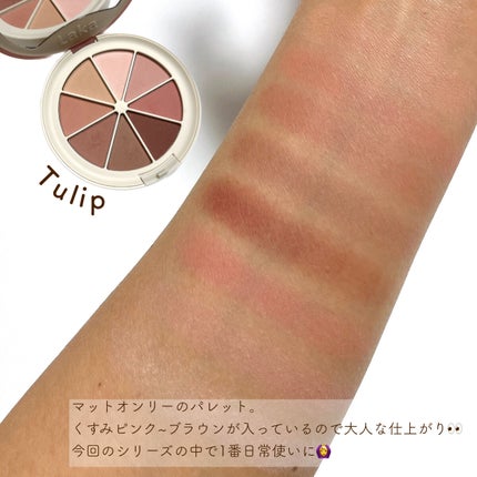 ミドルトーンアイシャドウコレクターパレット/Laka/アイシャドウパレットを使ったクチコミ(5枚目)