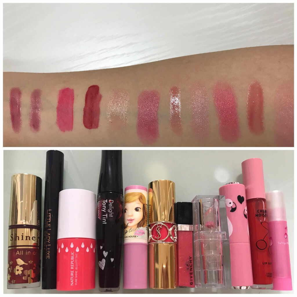 ディアマイ グロッシーティントリップトーク PK003 ロマンチックフリルピンク/ETUDE/リップグロスを使ったクチコミ（2枚目）