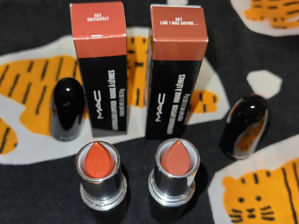 ラスターガラス リップスティック オビアスリー/M・A・C/口紅を使ったクチコミ（3枚目）