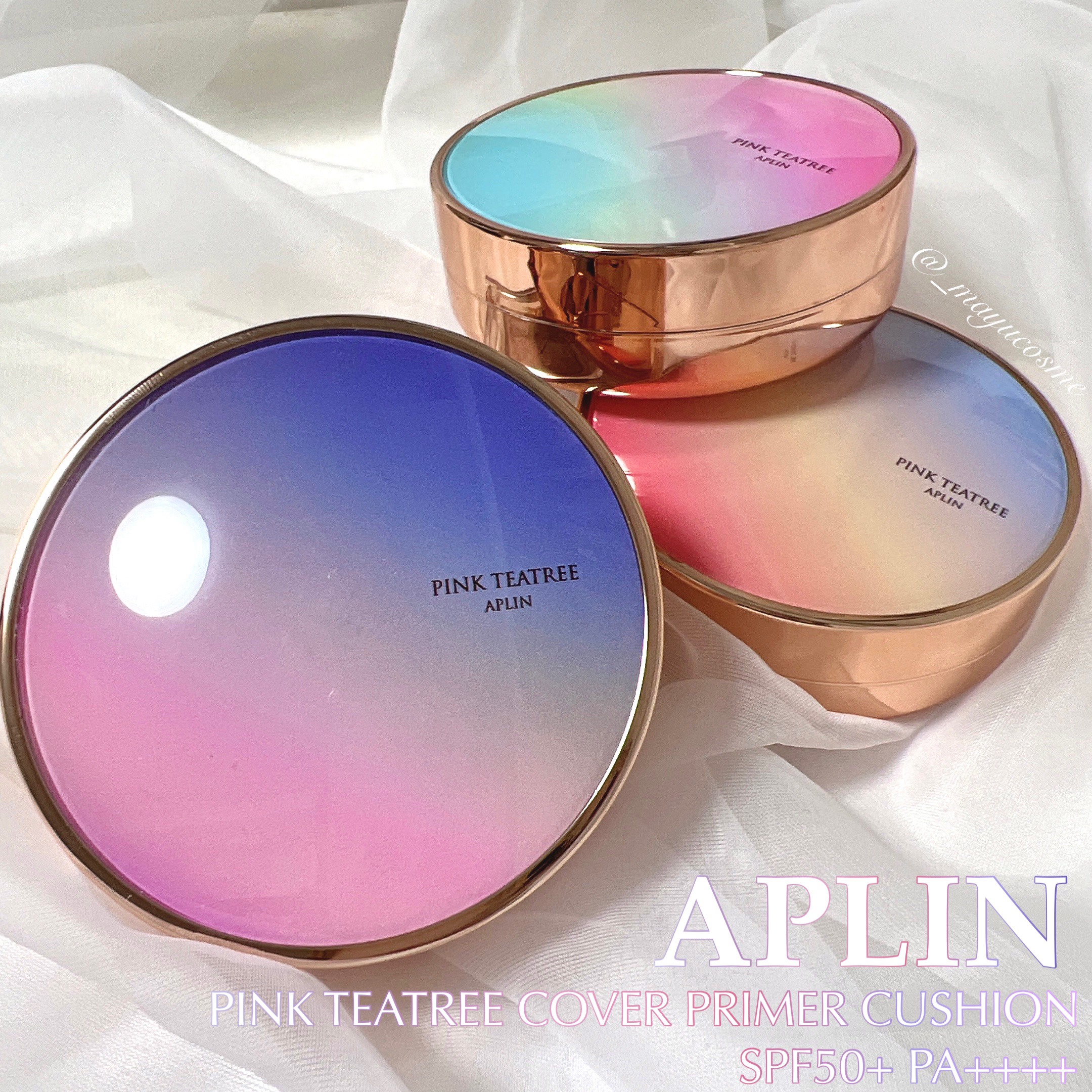 ピンクティーツリーカバープライマークッション/APLIN/クッションファンデーションを使ったクチコミ（1枚目）