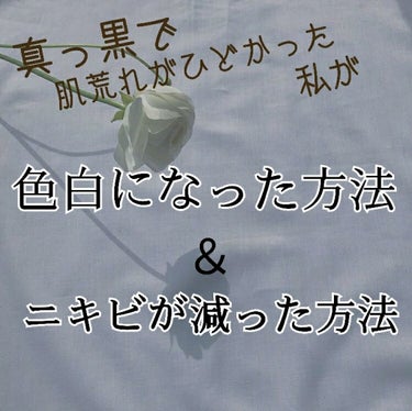 皆さんこんにちは！初投稿です！
とっっっっっっても長いですが、見ていただけると嬉しいです

今回は
・色白になった方法
・ニキビが減った方法
の2つについて紹介していきます！


───────────