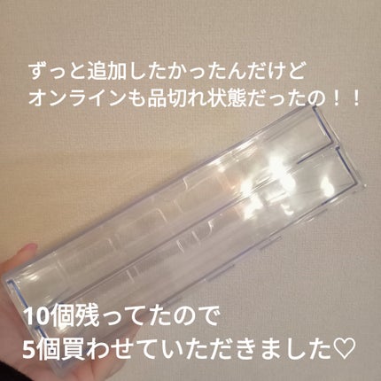 アクセサリー引出し収納ケース 2段 クリア/DAISO/その他を使ったクチコミ(2枚目)