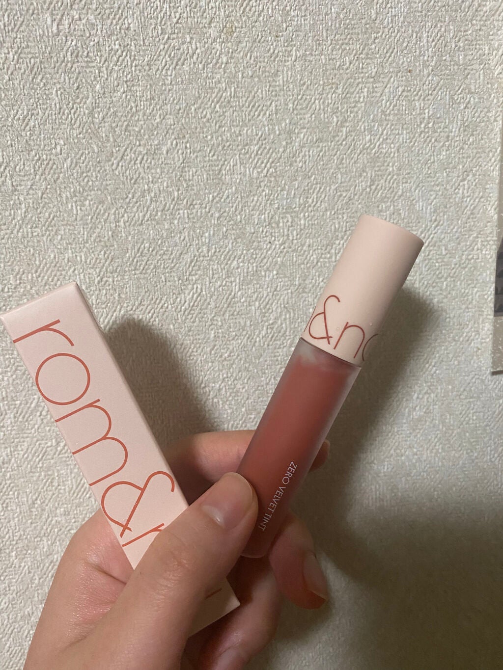 ゼロベルベットティント/rom&nd/リップティントを使ったクチコミ(1枚目)