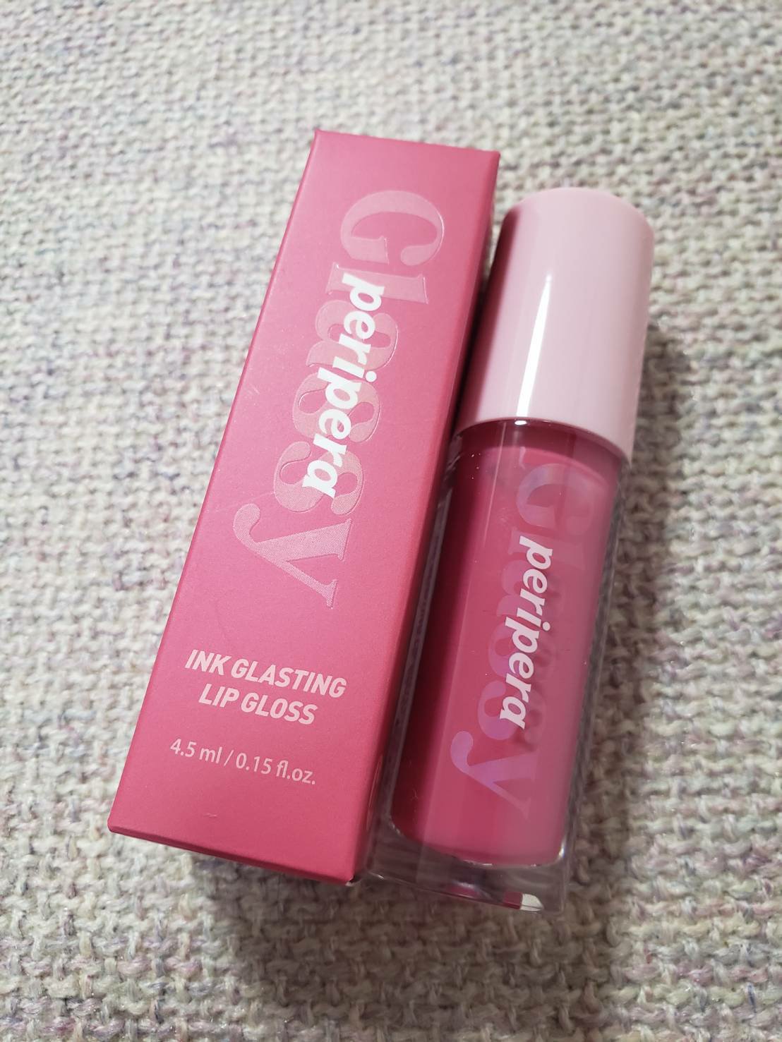 インク グラスティング リップ グロス 13 ゲット ハッピー(GET HAPPY)/PERIPERA/リップグロスを使ったクチコミ（2枚目）