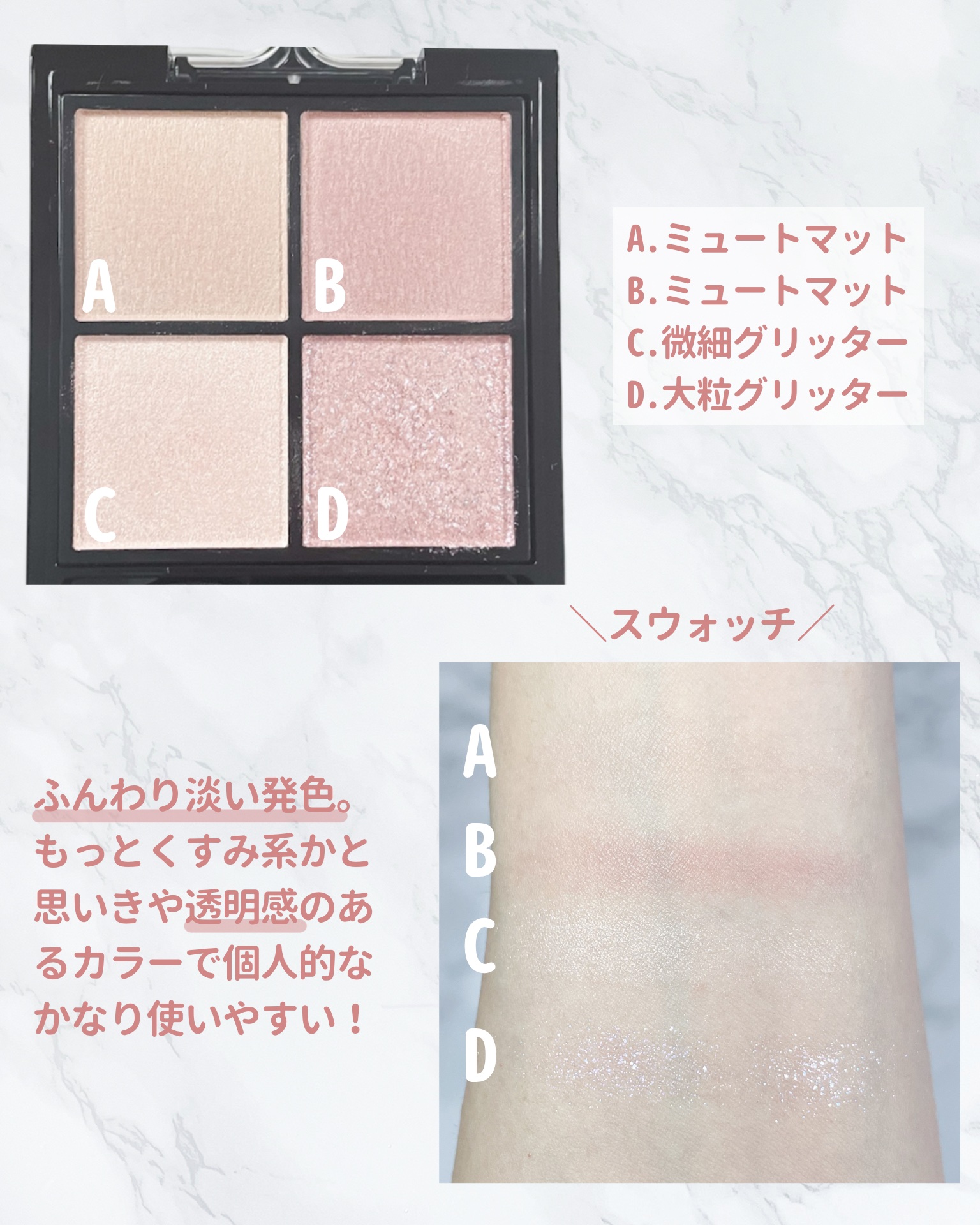 ケイト ポッピングシルエットシャドウ/KATE/アイシャドウパレットを使ったクチコミ（3枚目）