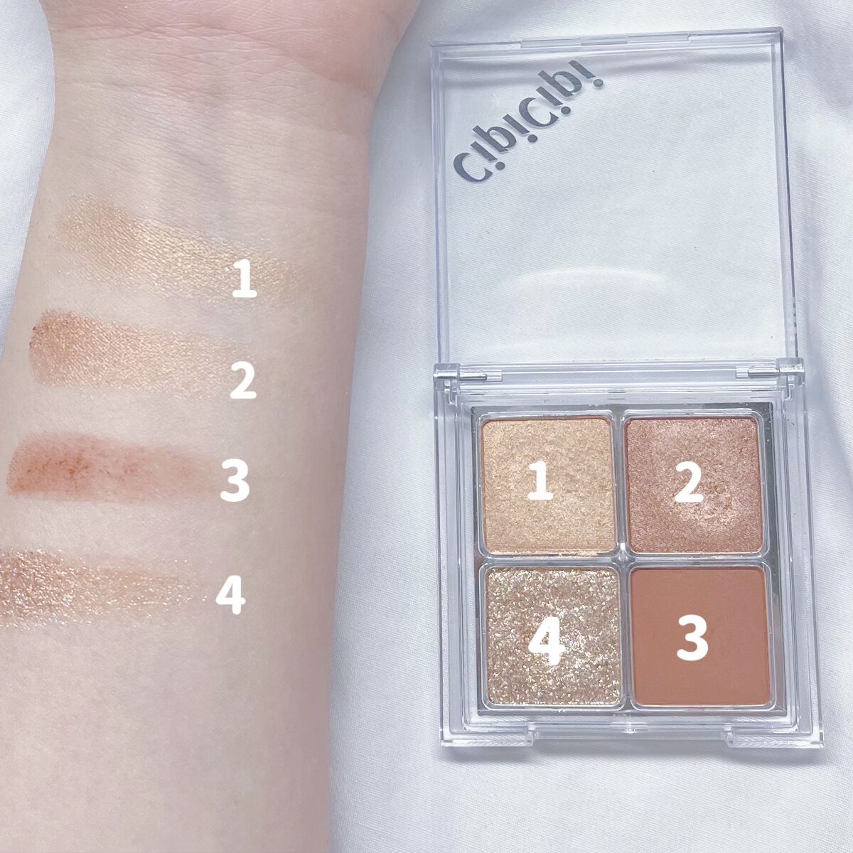 ドレッシーシャドウR/CipiCipi/アイシャドウパレットを使ったクチコミ（2枚目）