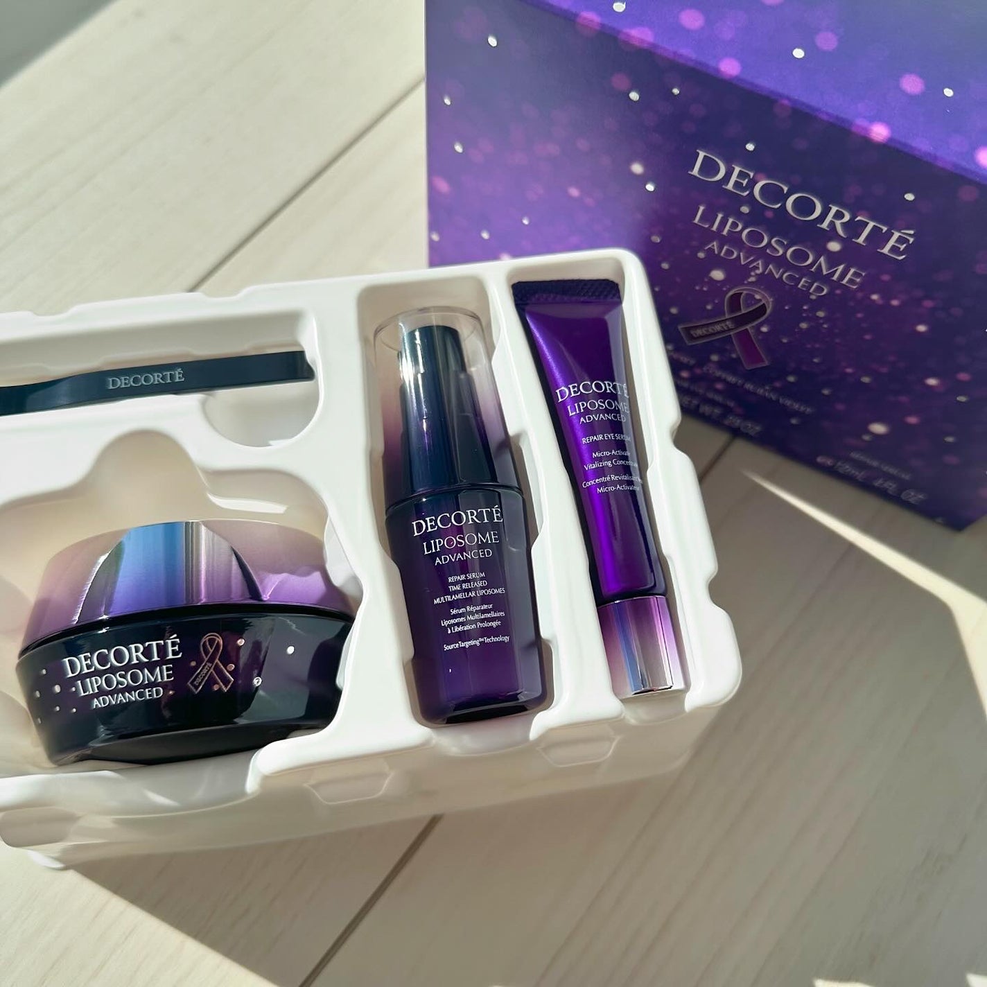 リポソーム アドバンスト パープルリボン セット 2023/DECORTÉ/スキンケアキットを使ったクチコミ(3枚目)