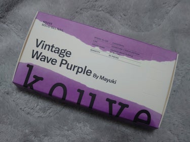 solid gel nail Vintage Wave Purple