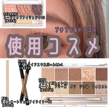 トーンアップアイシャドウ/CEZANNE/アイシャドウパレットを使ったクチコミ(2枚目)