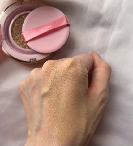 ピンクティーツリーカバープライマークッション/APLIN/クッションファンデーションを使ったクチコミ(4枚目)