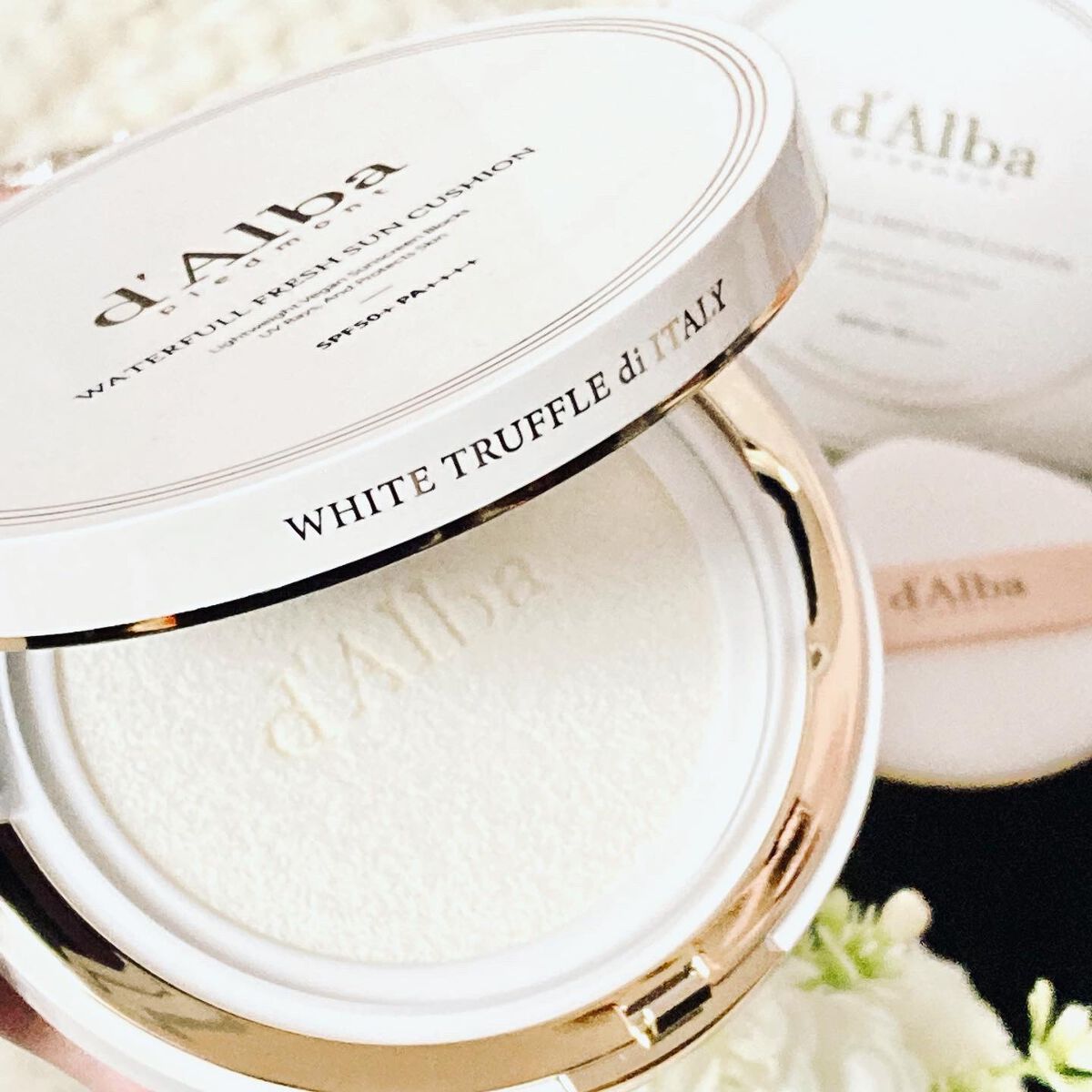 ウォータフルフレッシュサンクッション/ダルバ/日焼け止めローションを使ったクチコミ(4枚目)