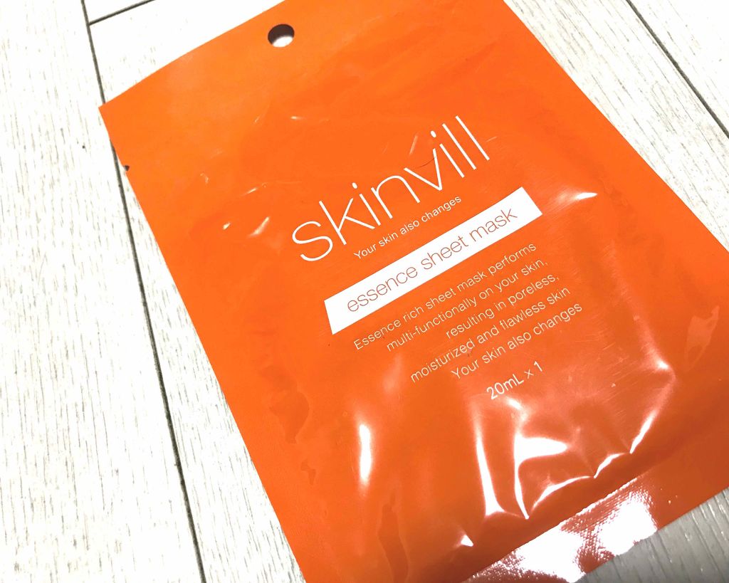 エッセンスシートマスク/skinvill/シートマスク・パックを使ったクチコミ(1枚目)