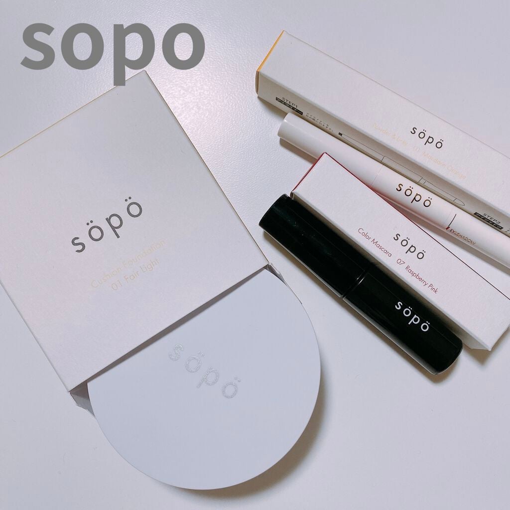 カラーマスカラ/sopo/マスカラを使ったクチコミ(1枚目)