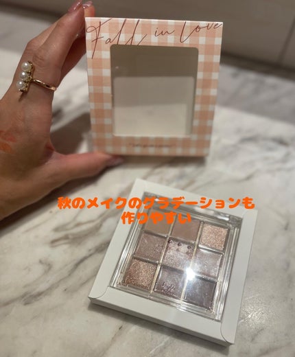 KEYBO FALL IN LOVE SHADOW PALETTE/keybo/アイシャドウパレットを使ったクチコミ(7枚目)