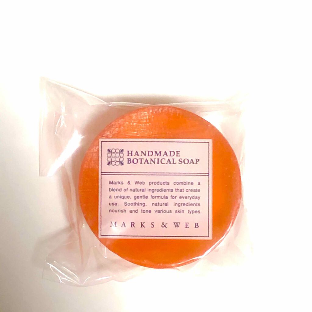 ハンドメイドボタニカルソープ ヘチマ／オレンジ/MARKS&WEB/洗顔石鹸を使ったクチコミ（3枚目）