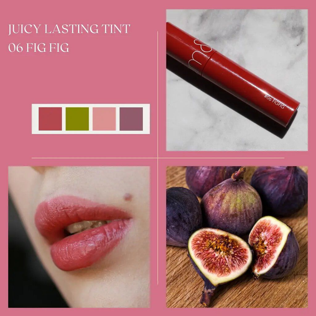 ジューシーラスティングティント/rom&nd/リップティントを使ったクチコミ（2枚目）