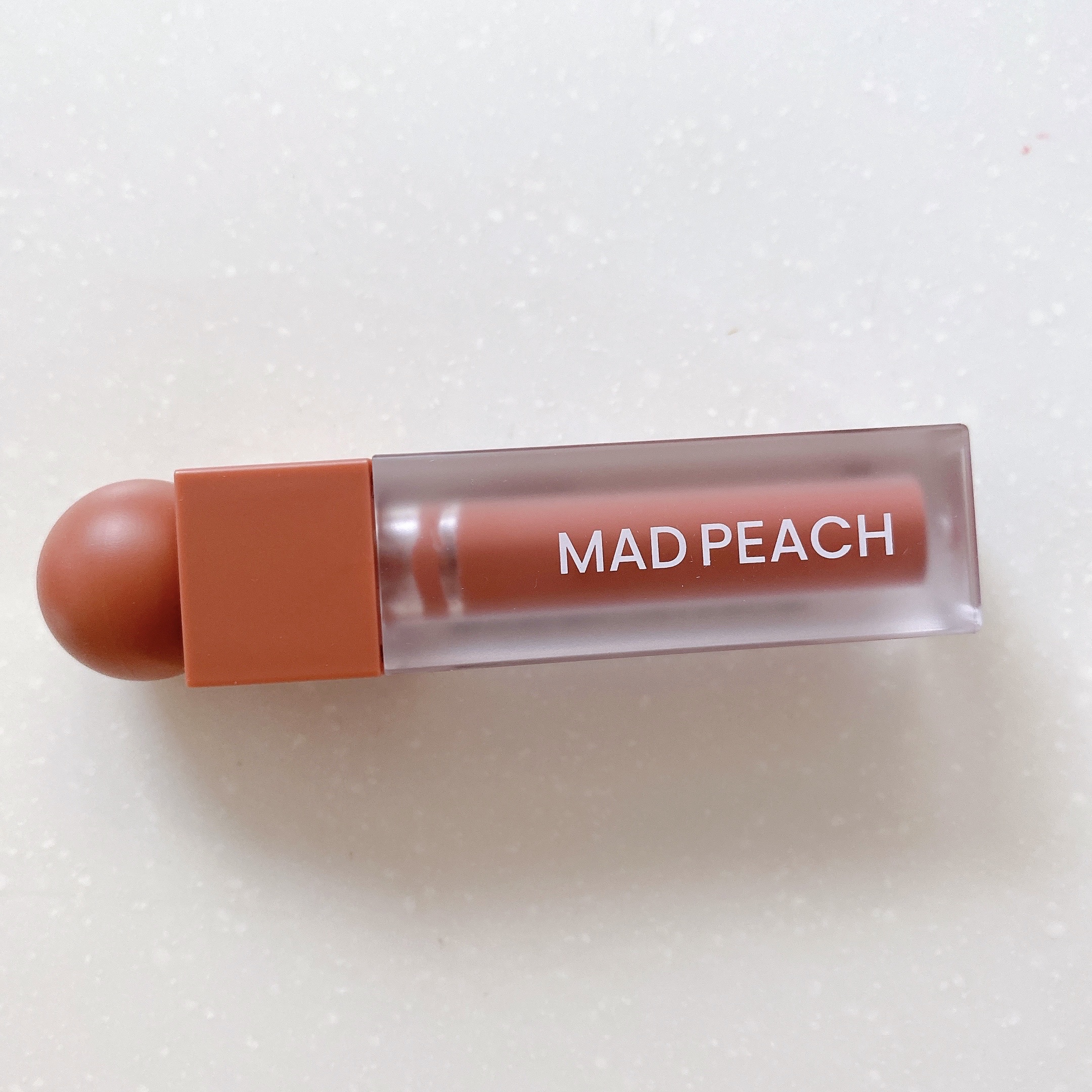 マッドピーチスムースフィットカラーリップティント 03 FUZZY BRICK/MAD PEACH/リップティントを使ったクチコミ（1枚目）