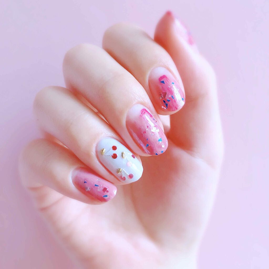 ピンク いちご さくらんぼ ネイルパーツ 8個 赤ピンク ラメ いちご さくらんぼ ネイルパーツ 8個