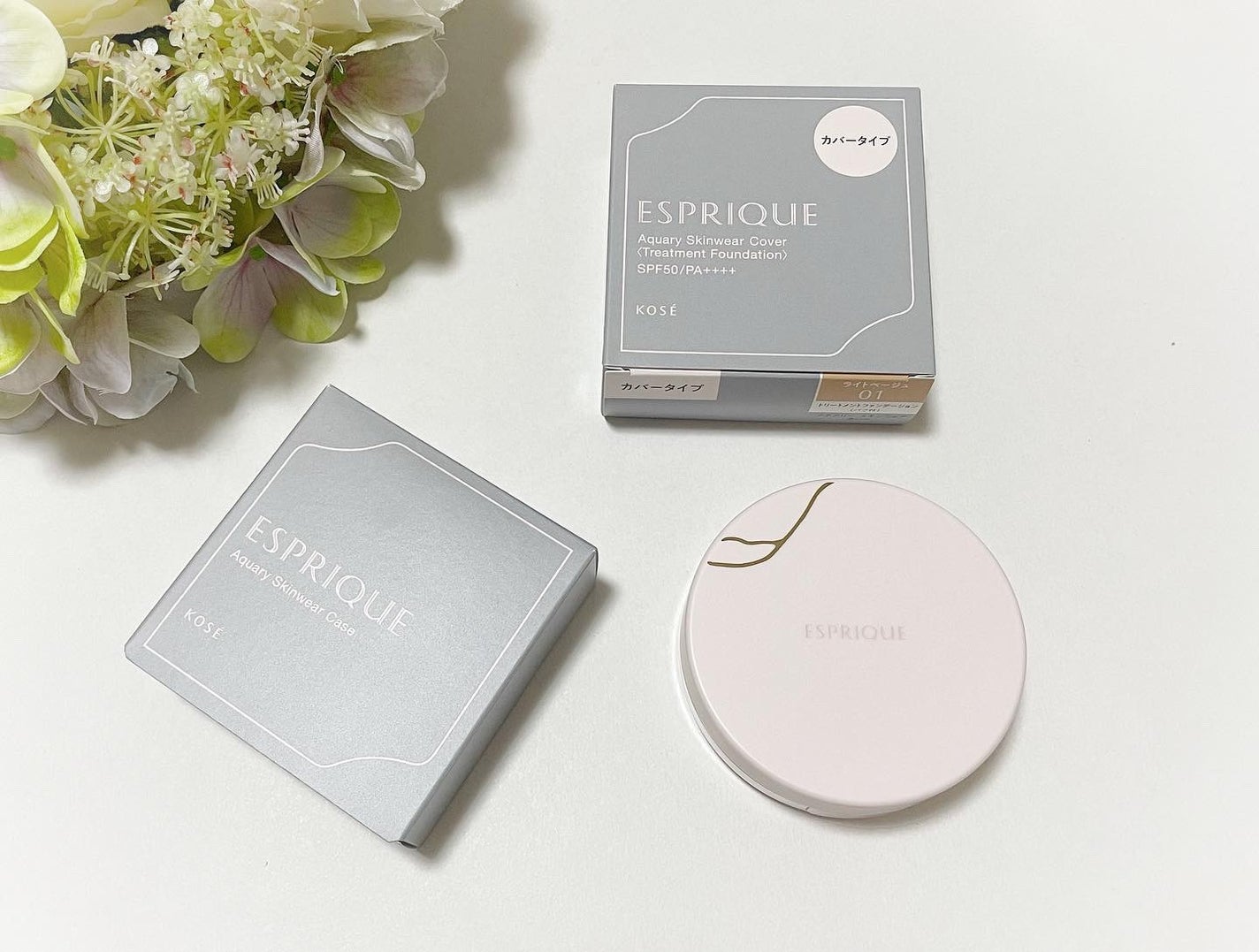 アクアリー スキンウェア カバー/ESPRIQUE/クッションファンデーションを使ったクチコミ(1枚目)