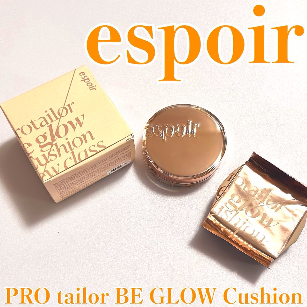 プロテーラービーグロウクッション ニュークラス/espoir/クッションファンデーションを使ったクチコミ（1枚目）