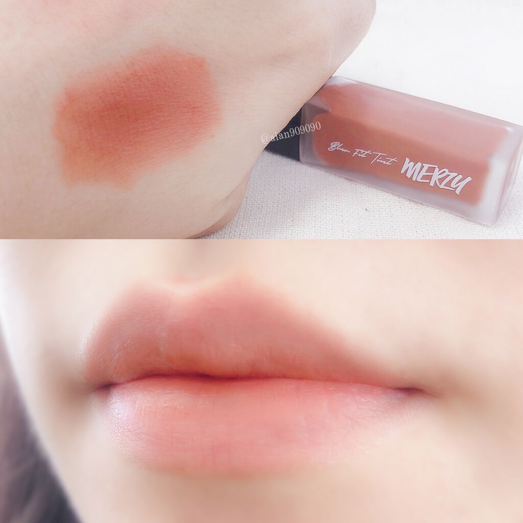 ブラー フィット ティント/MERZY/リップティントを使ったクチコミ(3枚目)