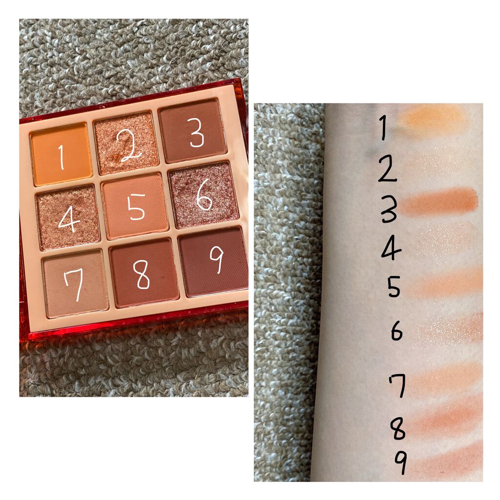 ジューシーオレンジパレット/innisfree/アイシャドウパレットを使ったクチコミ（2枚目）