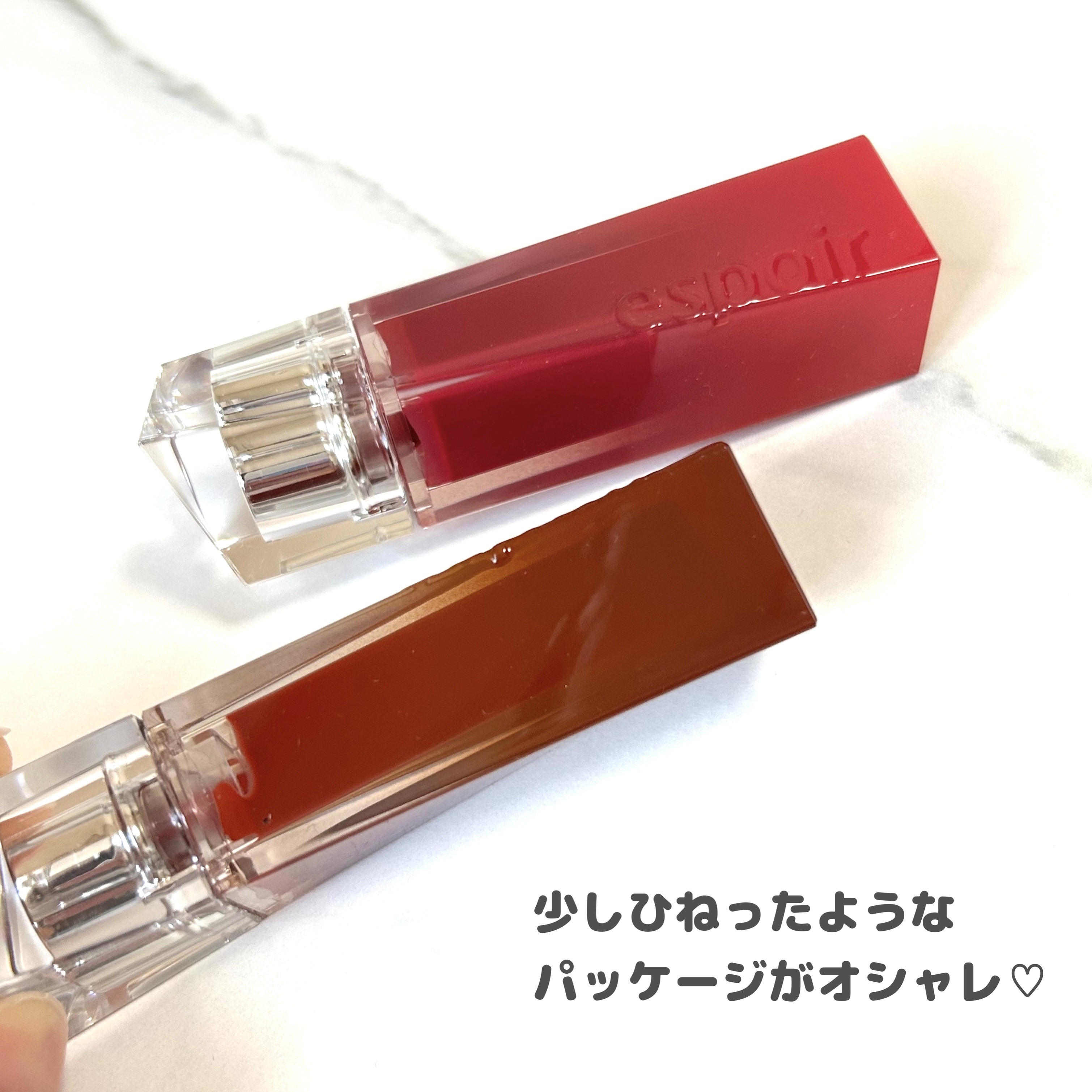 クチュールリップティントグレイズ/espoir/リップティントを使ったクチコミ（3枚目）