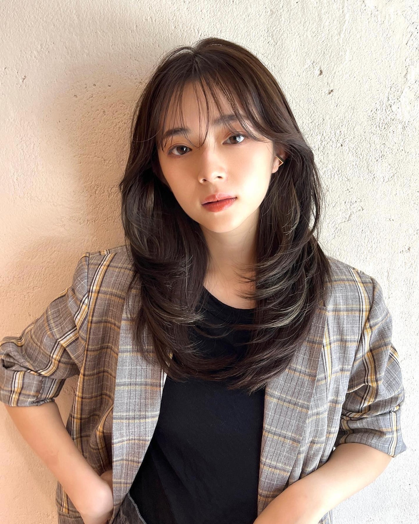 HARUNA on LIPS 「柔らかいレイヤースタイル🩷#レイヤーカットワンカールで可愛かお..」(4枚目)