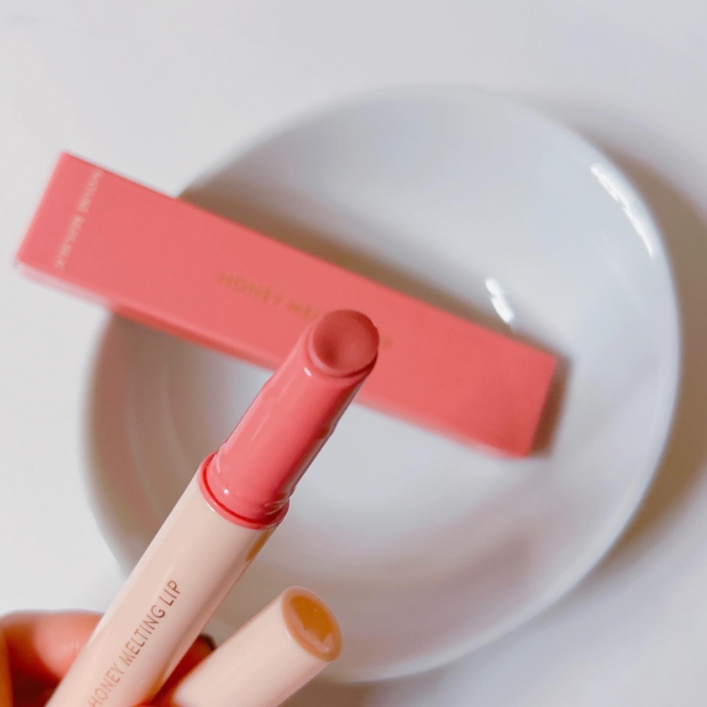 ハニーメルティングリップ/ネイチャーリパブリック/口紅を使ったクチコミ（3枚目）