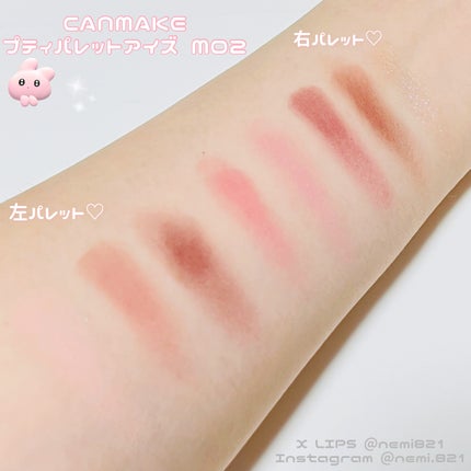 プティパレットアイズ(マットタイプ)/キャンメイク/パウダーアイシャドウを使ったクチコミ(2枚目)