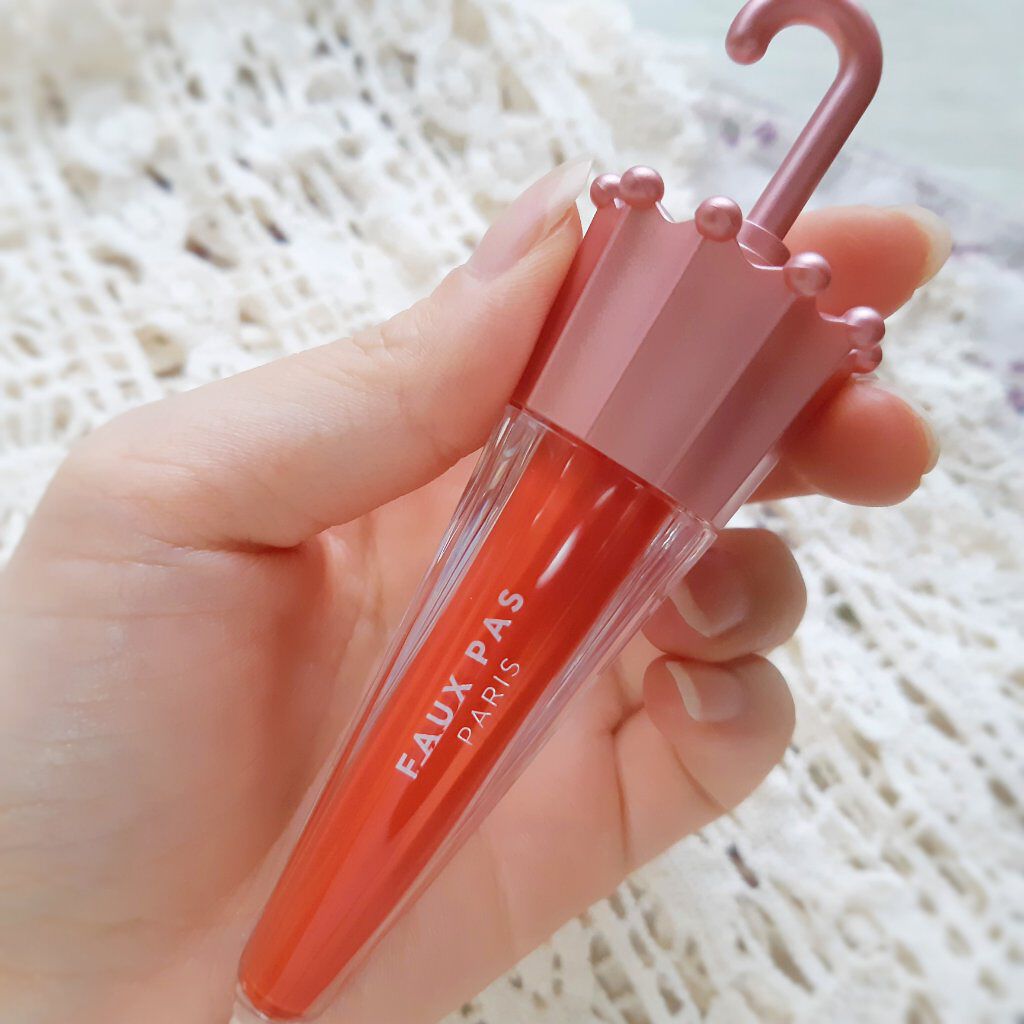 ウォーターアンブレラティント リップ/FAUX PAS PARIS/リップティントを使ったクチコミ(2枚目)