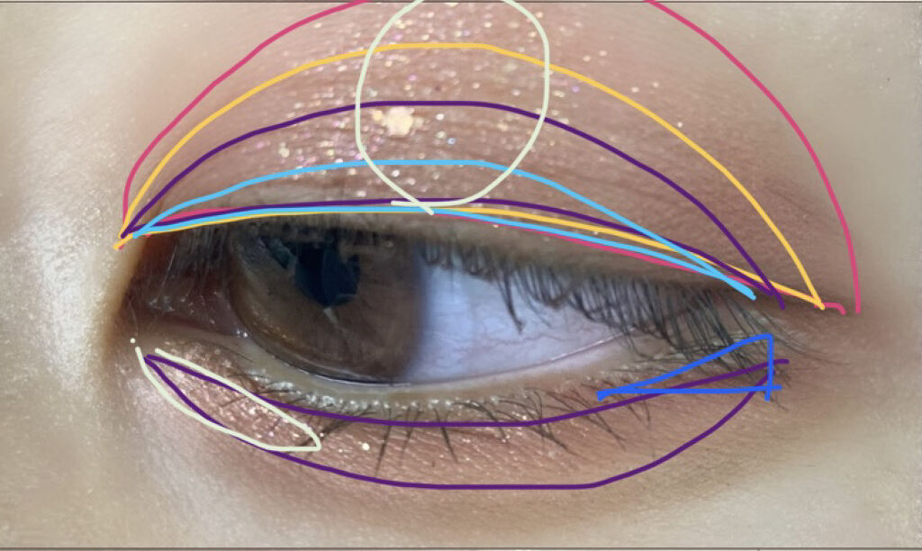 描くふたえアイライナー/CEZANNE/リキッドアイライナーを使ったクチコミ（3枚目）