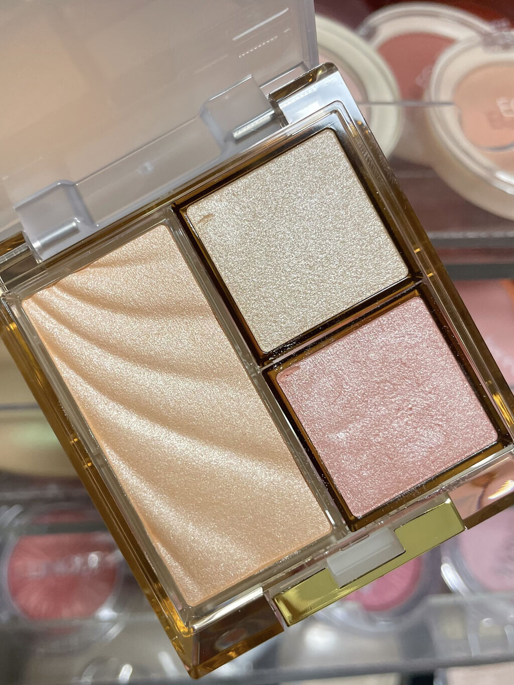 ドレープド シマーグロウ DS02 ベージュグロウ/excel/パウダーハイライトを使ったクチコミ（2枚目）