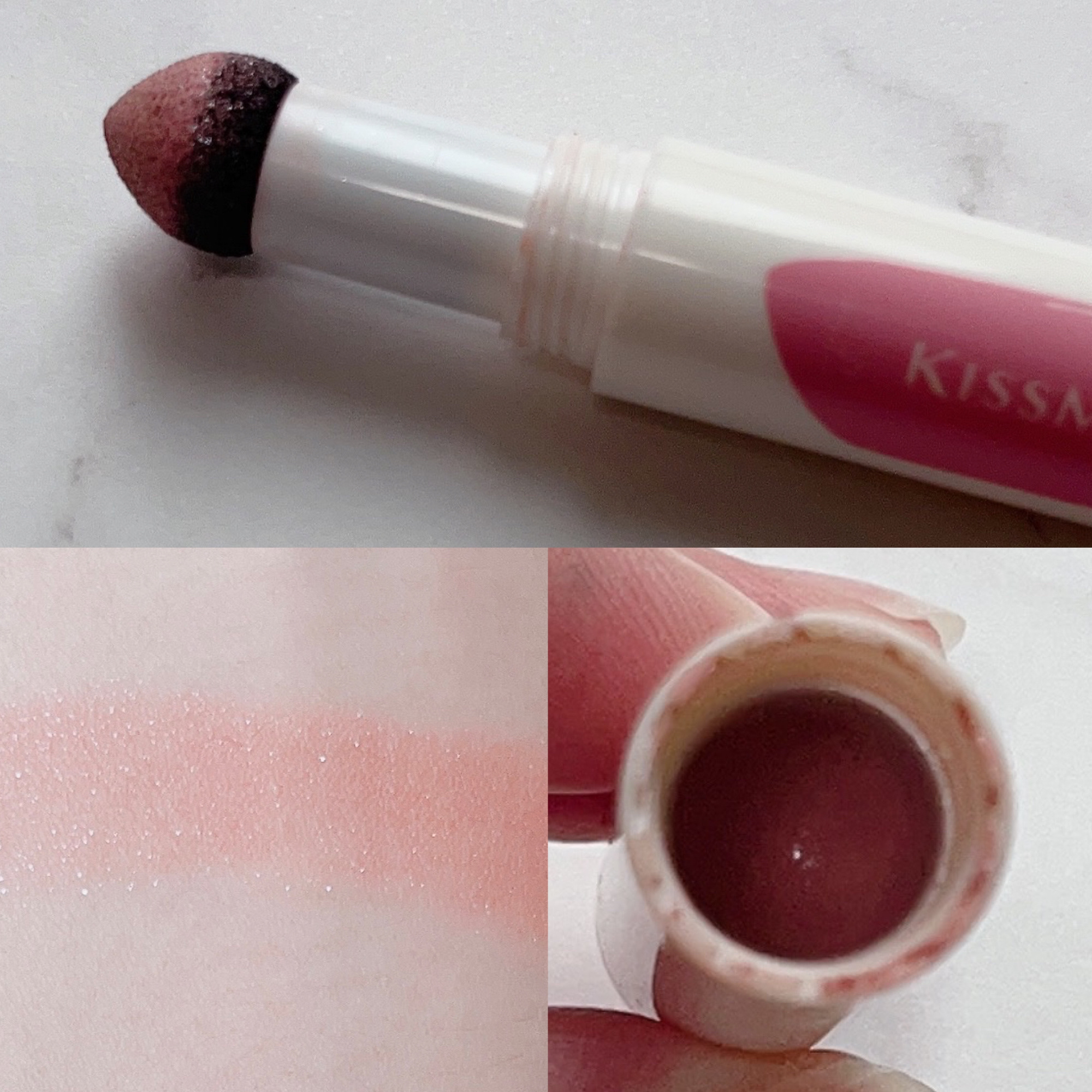 クッションチップアイカラーN/キスミー フェルム/単色アイシャドウを使ったクチコミ（3枚目）