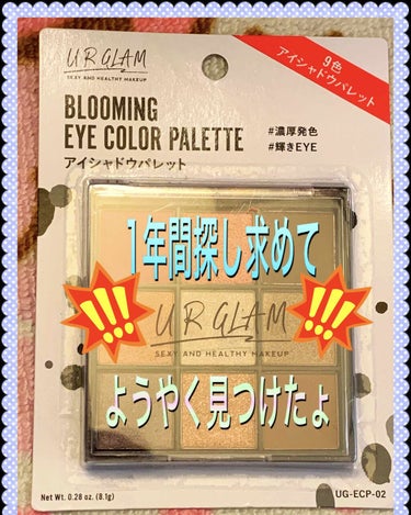 UR GLAM　BLOOMING EYE COLOR PALETTE/U R GLAM/パウダーアイシャドウを使ったクチコミ（3枚目）