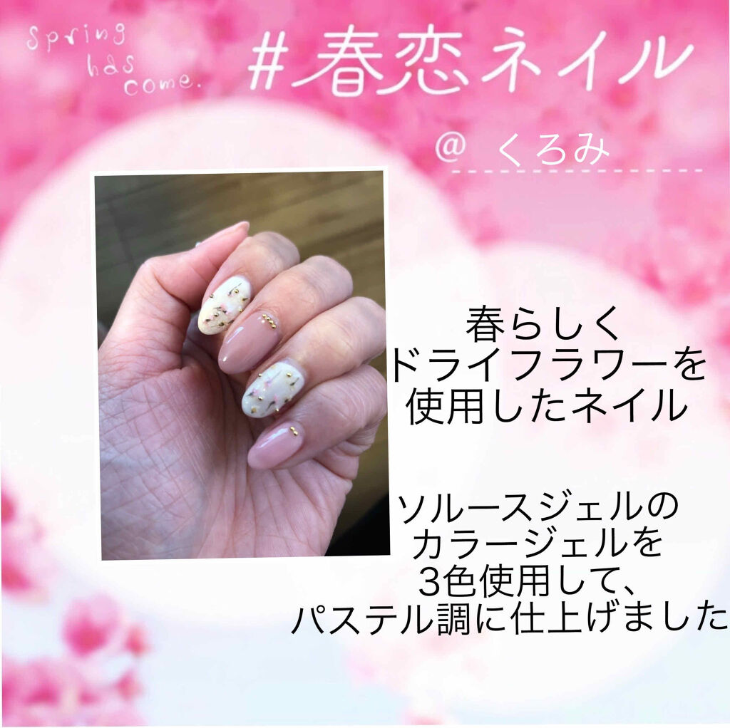 ソルースジェル　カラージェル/ソルースジェル/ジェルネイルを使ったクチコミ（1枚目）