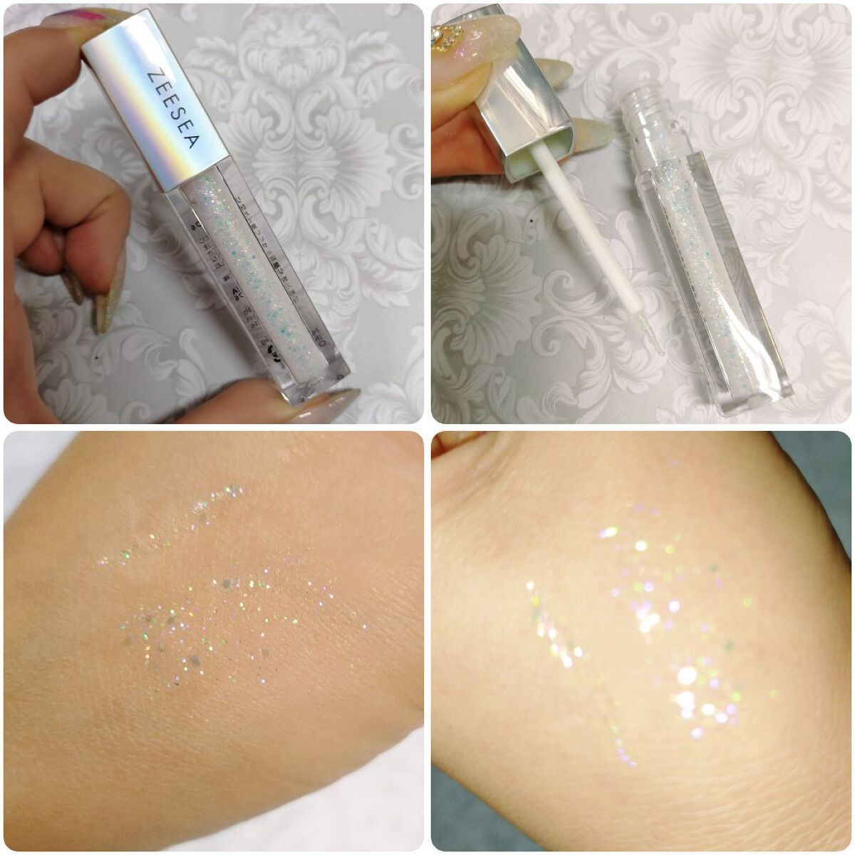 ダイヤモンドシリーズ 星空リキッドアイシャドウ/ZEESEA/リキッドアイシャドウを使ったクチコミ(4枚目)