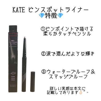 ピンスポットライナー/KATE/ペンシルアイライナーを使ったクチコミ(2枚目)
