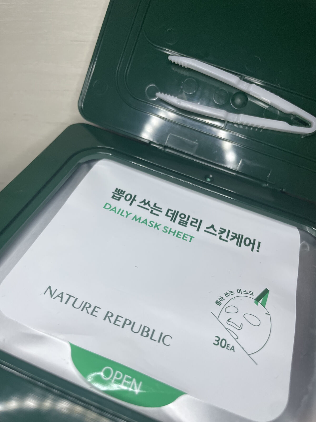 グリーンダーマCICA デイリーシートマスク/ネイチャーリパブリック/シートマスク・パックを使ったクチコミ（3枚目）