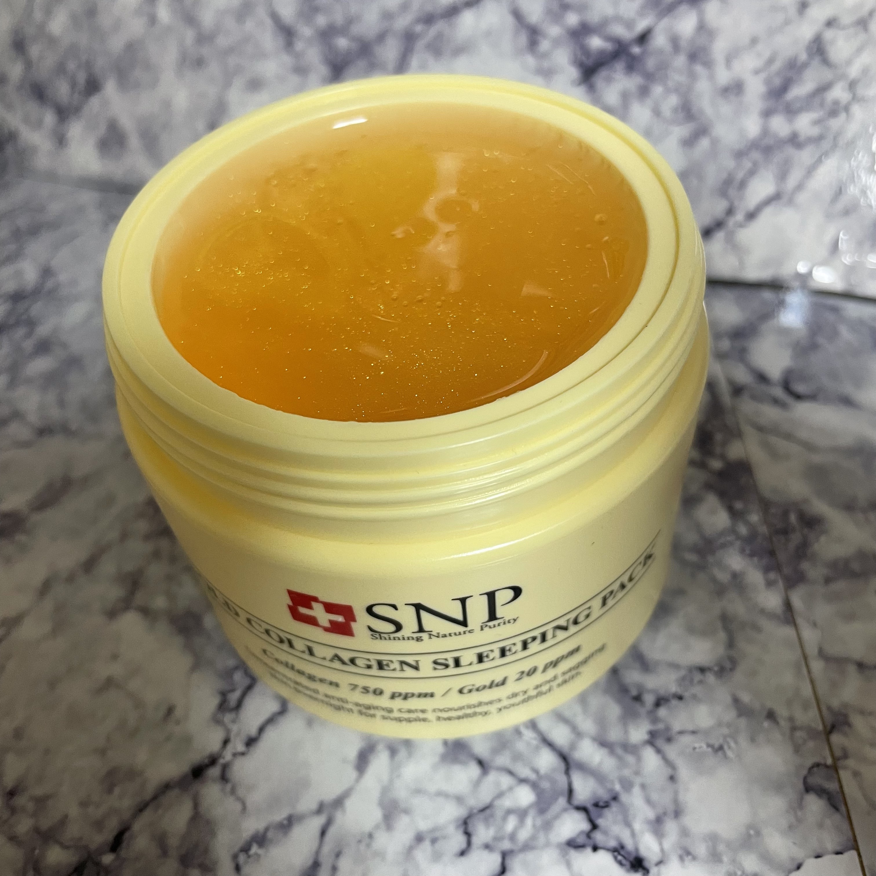 SNP ゴールド コラーゲン スリーピング パック/SNP/シートマスク・パックを使ったクチコミ（2枚目）