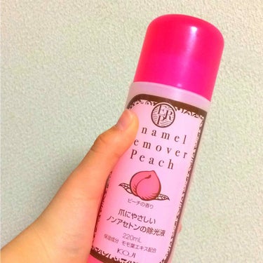 最近私が、100均で買っているネイルやネイルシールなどが多いので、除光液の紹介も💗
商品名
コージー エナメルリムーバー ノンアセトンタイプ
＜ピーチの香り＞🍑
ノンアセトンではないのもありましたが、爪