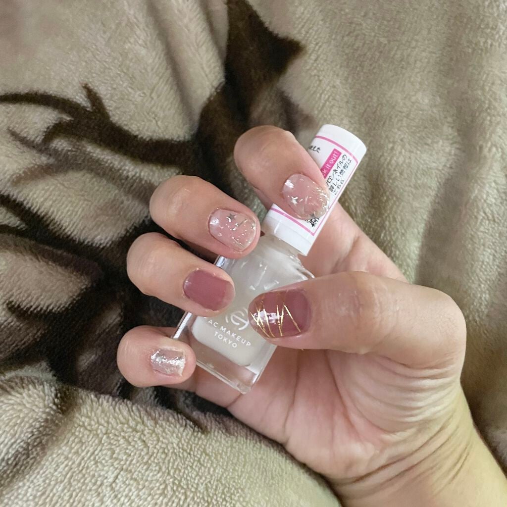 ネイルシール/Qoo10/ネイルシールを使ったクチコミ(4枚目)