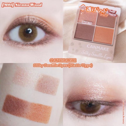 シルキースフレアイズ(マットタイプ)/キャンメイク/アイシャドウパレットを使ったクチコミ(3枚目)