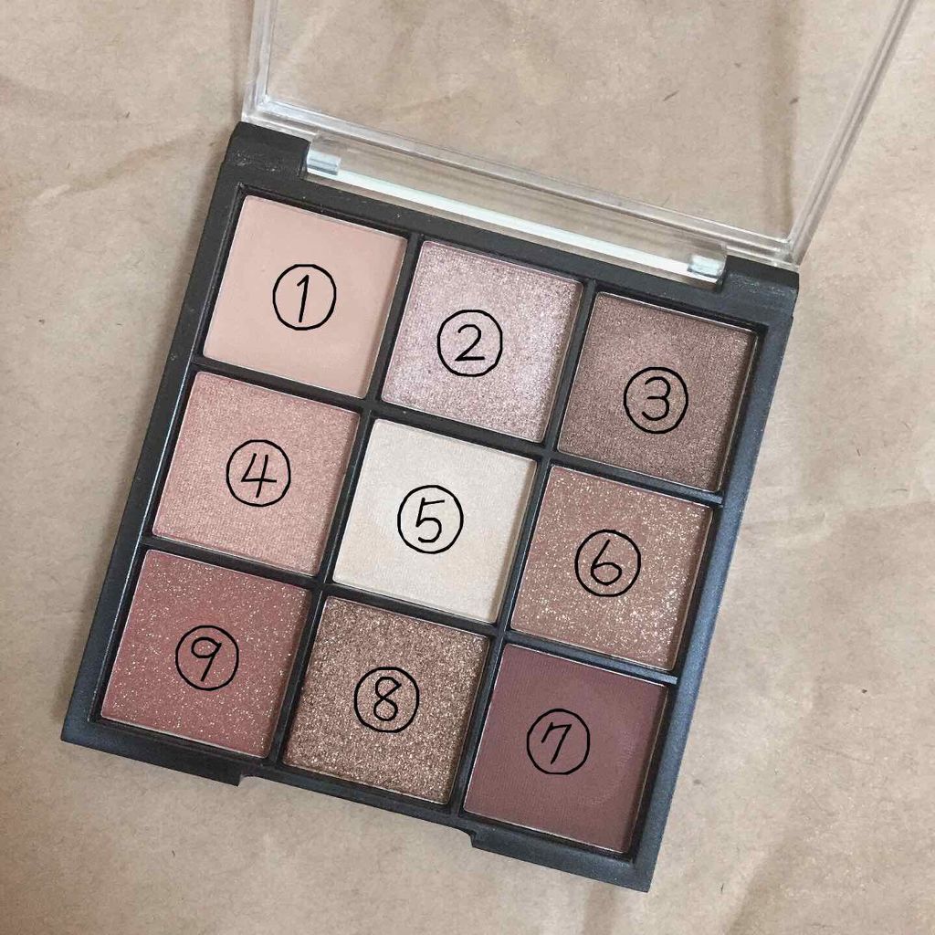 UR GLAM　BLOOMING EYE COLOR PALETTE/U R GLAM/アイシャドウパレットを使ったクチコミ（2枚目）