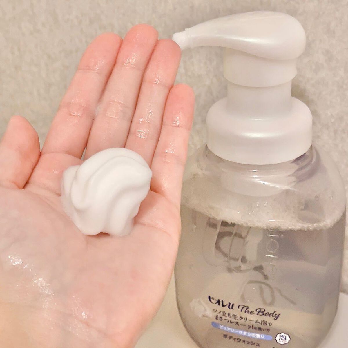 ザ ボディ 泡タイプ ピュアリーサボンの香り/ビオレu/ボディソープを使ったクチコミ(4枚目)
