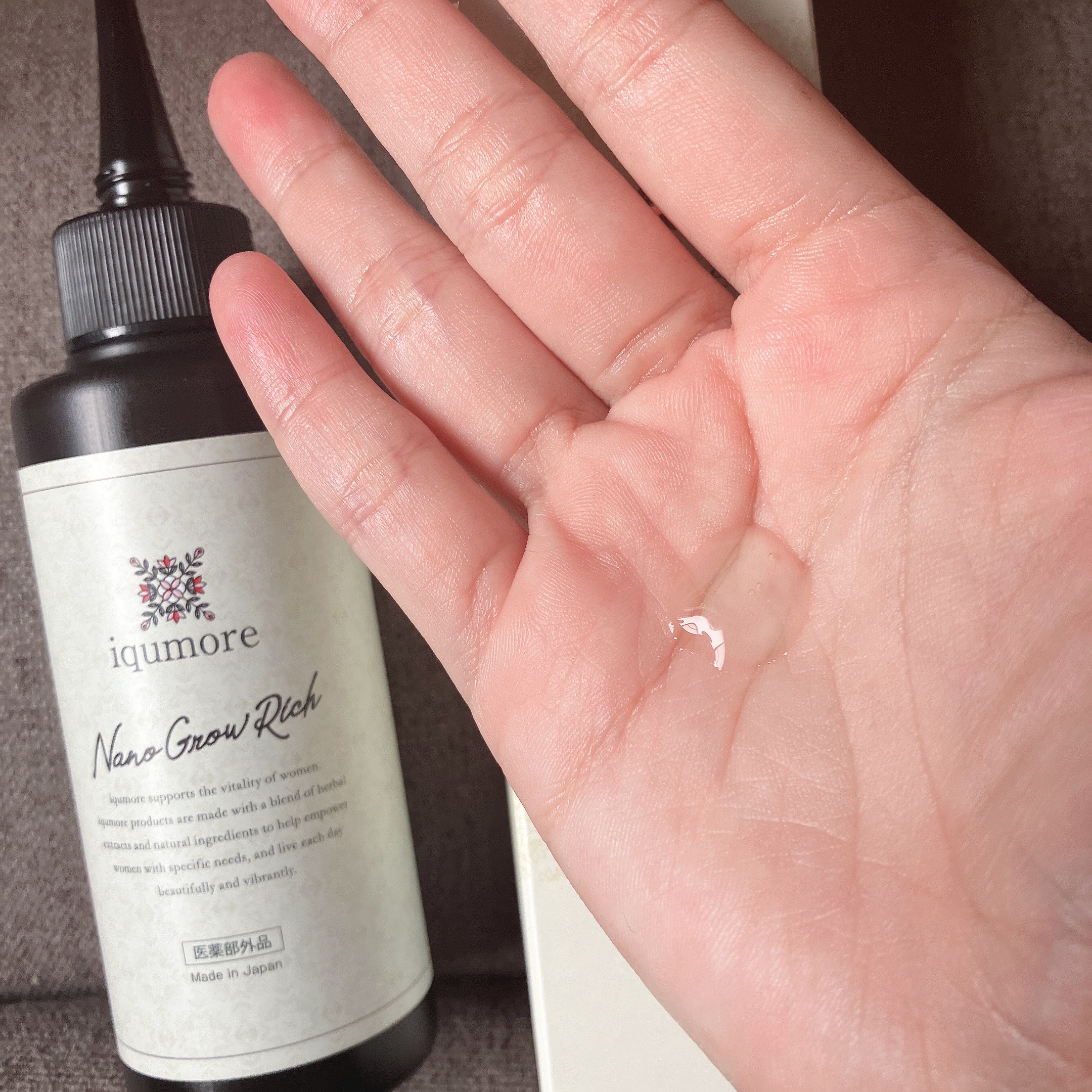 ナノグロウリッチ/iqumore/頭皮ローションを使ったクチコミ（2枚目）