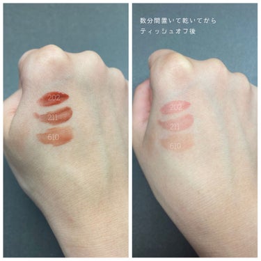 ルージュ ピュールクチュール ヴェルニ ウォーターグロウ No.202 インサージェント レッド/YVES SAINT LAURENT BEAUTE/口紅を使ったクチコミ（2枚目）