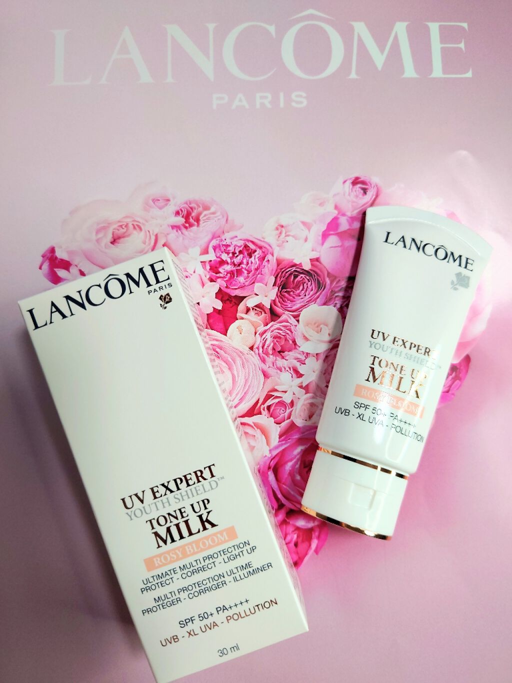 UV エクスペール トーン アップ ローズ/LANCOME/日焼け止め・UVケアを使ったクチコミ（1枚目）