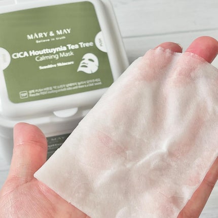 シカドクダミ+ティーツリーカーミングマスク/MARY&MAY/シートマスク・パックを使ったクチコミ(6枚目)