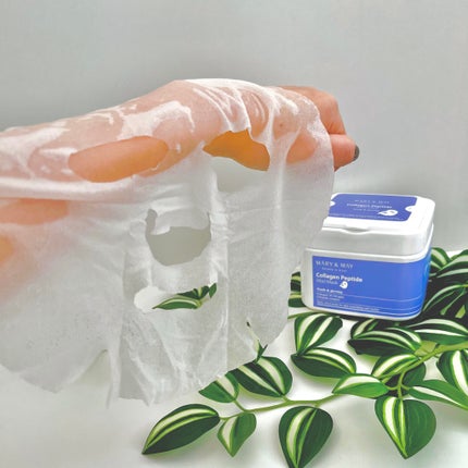 コラーゲンペプチドバイタルマスク /MARY&MAY/シートマスク・パックを使ったクチコミ(4枚目)